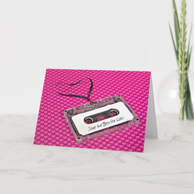 Love Anniversary Cassette Tape Card (Front)