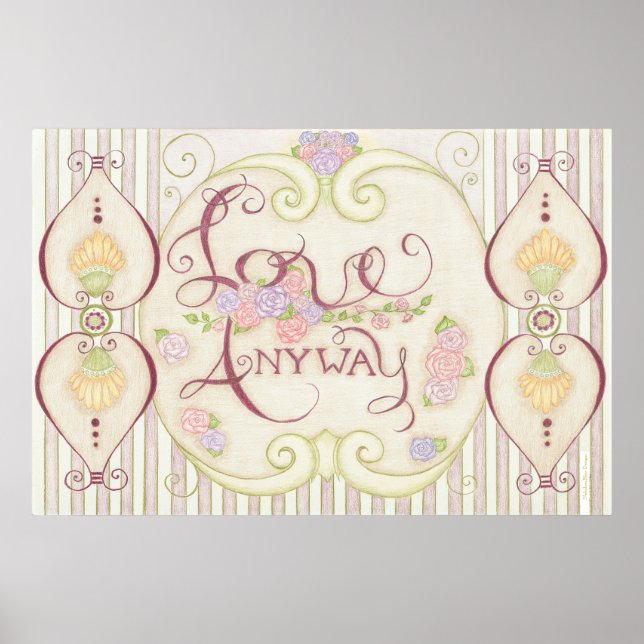 Love Anyway (Embellished Design) Wall Art (Front)