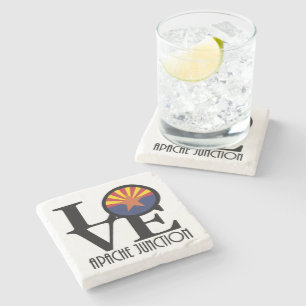 LOVE Apache Junction Arizona Stone Coaster