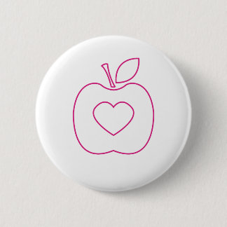 Love Apple Pink Outline Button