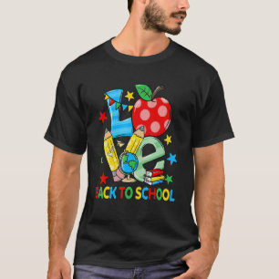 Love Apples  Back To School Teacher T-Shirt