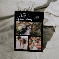 Love Appreciation Wedding Multi Photo Black