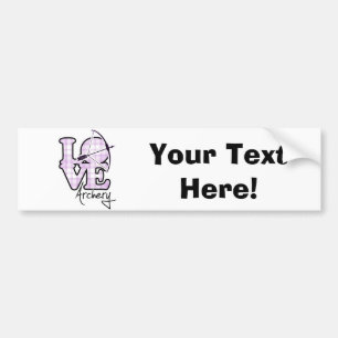 Love Archery Bumper Sticker
