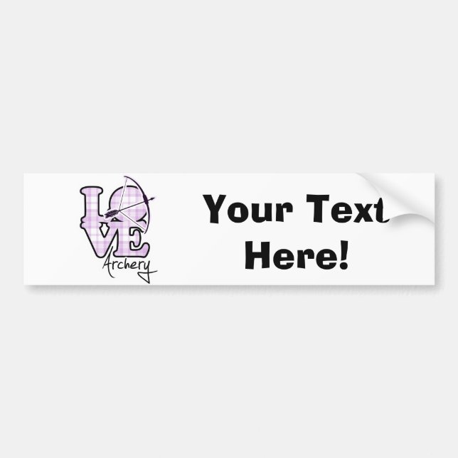 Love Archery Bumper Sticker (Front)