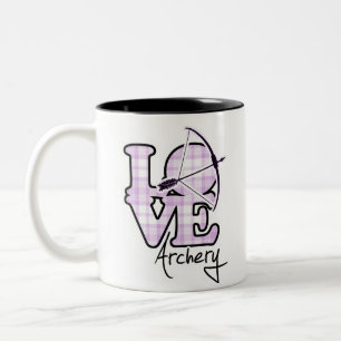 Love Archery Two-Tone Coffee Mug