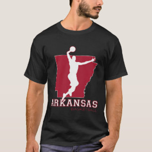 Love Arkansan Hoops Fan Arkansas State Silhouette T-Shirt