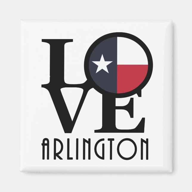 LOVE Arlington Texas Magnet (Front)