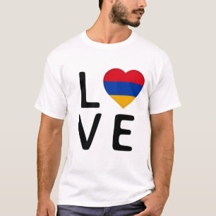 Love - Armenia Flag T-Shirt