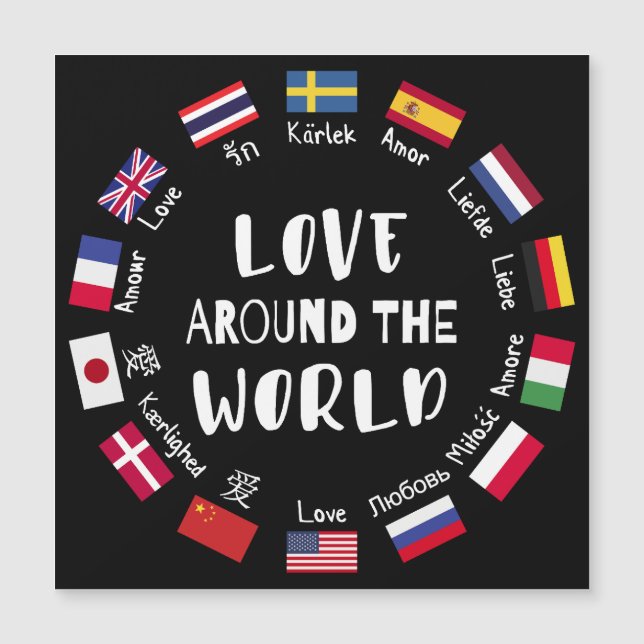 Love Around the World Languages  (Front)