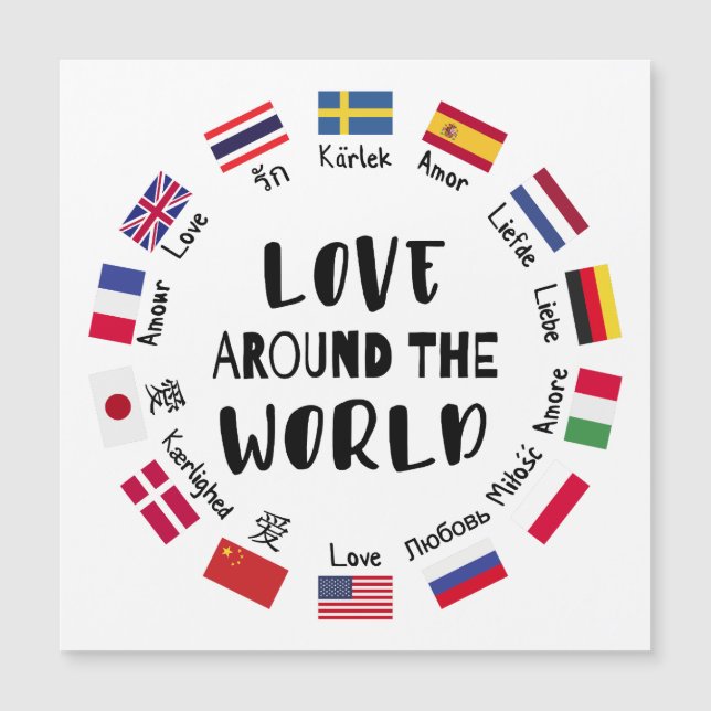 Love Around the World Languages  (Front)