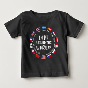 Love Around the World Languages Baby T-Shirt