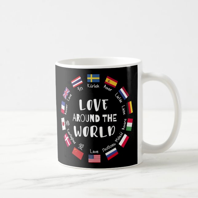 Love Around the World Languages  Coffee Mug (Right)