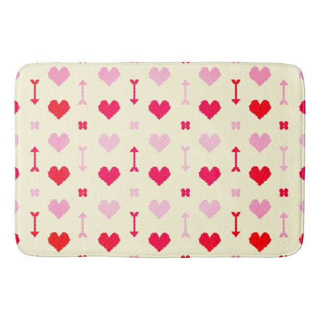 Love Arrows & Blossoms Bath Mat (Front)