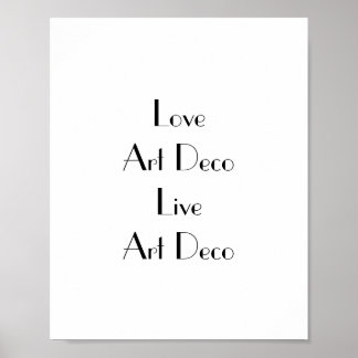 Love Art Déco Typographie