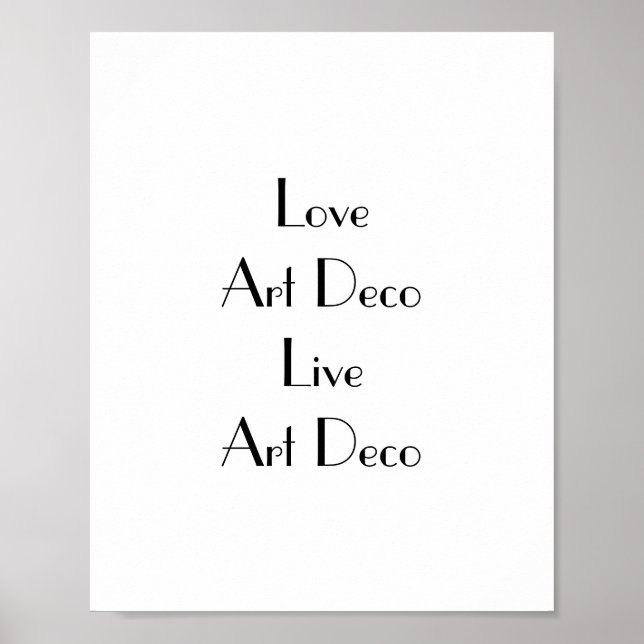 Love Art Déco Typographie (Devant)