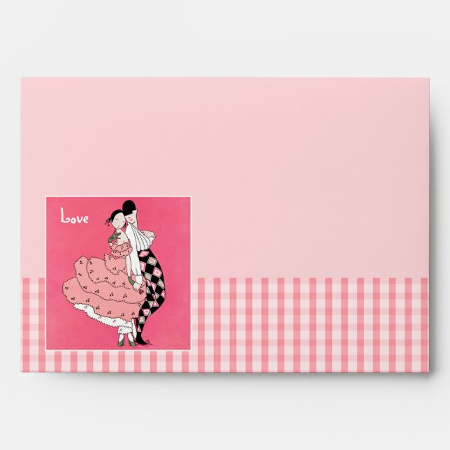 Love. Art Deco Valentine's Day Envelopes (Front)