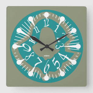 LOVE ART KLOCK DEFORMED DAKILIANO BY MASANSER SQUARE WALL CLOCK
