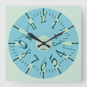 LOVE ART KLOCK DEFORMED DAKILIANO BY MASANSER SQUARE WALL CLOCK