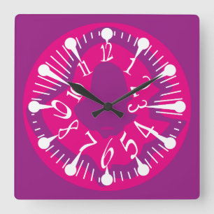 LOVE ART KLOCK DEFORMED DAKILIANO BY MASANSER SQUARE WALL CLOCK