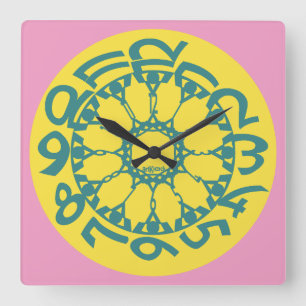 LOVE ART KLOCK EXPERT RELAX BY MASANSER SQUARE WALL CLOCK