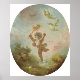 Love as Folly – Fragonard (c.1773–1776) Poster