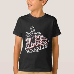 Love Asl Ily Hand Sign Language Deaf Awareness T-Shirt