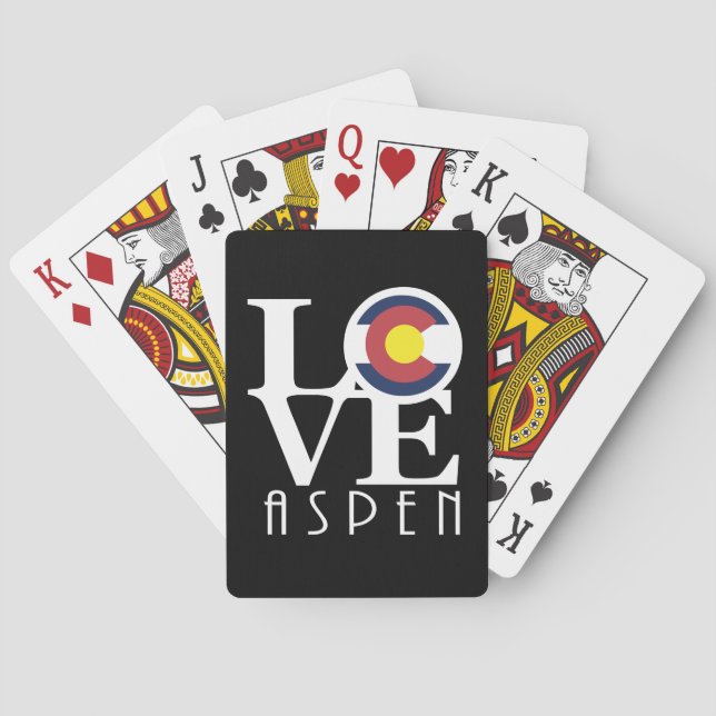 LOVE Aspen Colorado Playing Cards (Back)