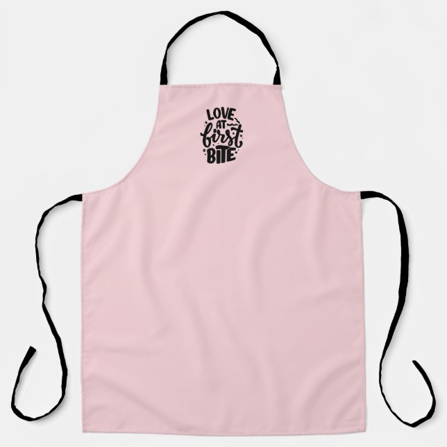 “Love at First Bite” All-Over Print Apron (Front)