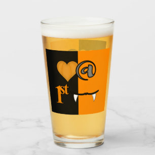 Love At First Bite Halloween Glass