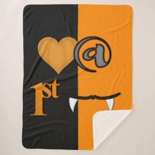 Love At First Bite Halloween Sherpa Blanket