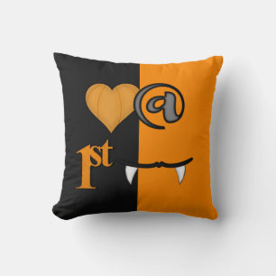 Love At First Bite Halloween Throw Pillow