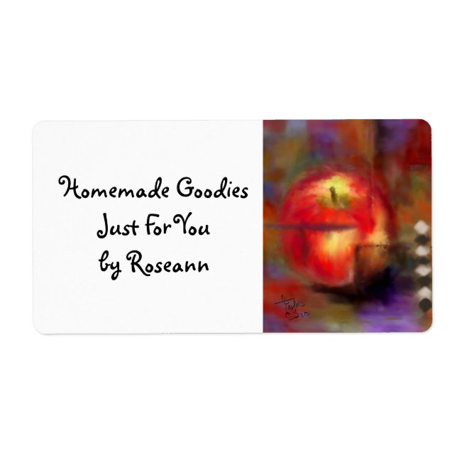 Love at First Bite Large Kitchen Label (Front)