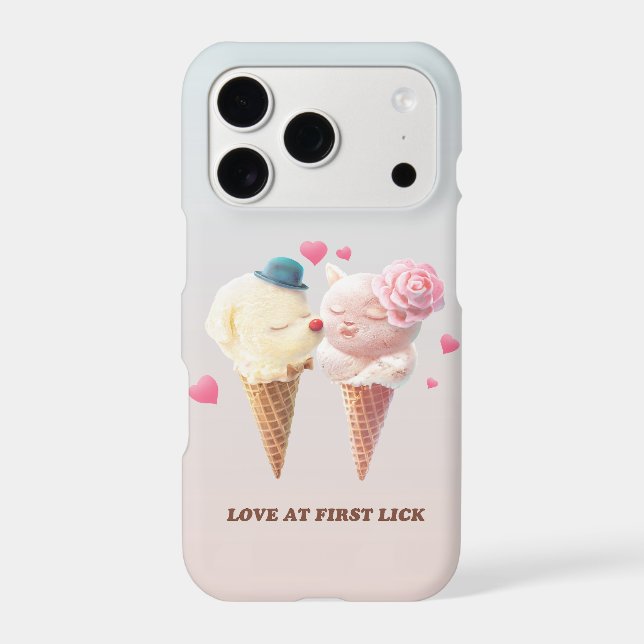 Love at First Lick: Bichon & Cat Ice Cream Art (Verso)