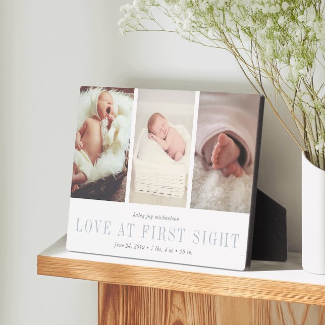Love at First Sight Baby Photo Plaque (Creator Uploaded)