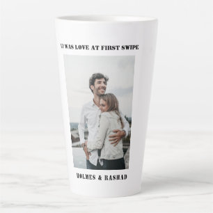 Love at first sight couple Valentines day Latte Mug