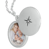 Love at First Sight Newborn Baby Photo Locket Necklace (Front Right)