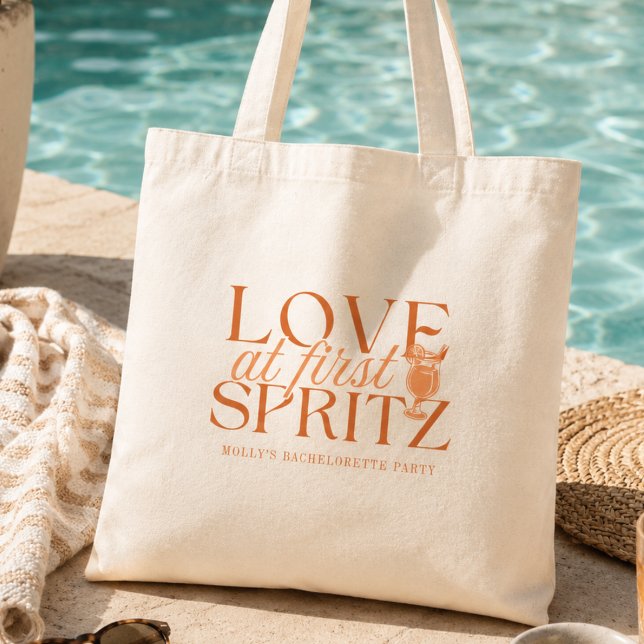 Love at First Spritz Bachelorette Tote Bag (Love at First Spritz Bachelorette Tote Bag)