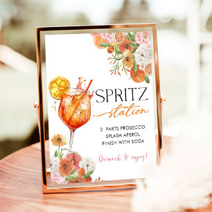 Love at First Spritz Bridal Shower Bar Sign