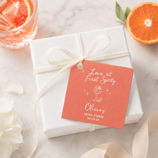 Love at First Spritz Bridal Shower Favour Tags