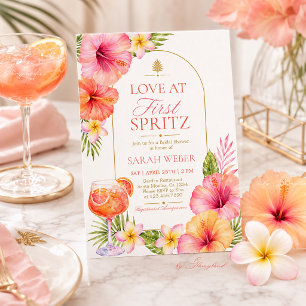 Love at First Spritz Bridal Shower Invitation