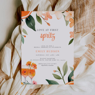 Love at First Spritz Bridal Shower Invitation