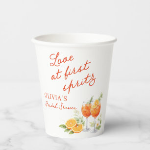 Love At First Spritz Bridal Shower Paper Cups
