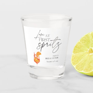 Love at First Spritz Bridal Shower Shot Glass