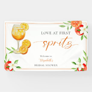 Love at First Spritz Bridal Shower Welcome Citrus Banner