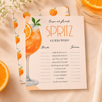 Love At First Spritz Citrus SIP Peach DIY Game