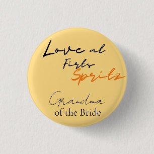 Love At First Spritz Grandma Bridal Shower 1 Inch Round Button
