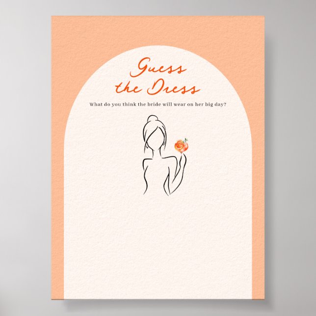 Love at First Spritz Guess the Dress of the Bride Poster (Front)