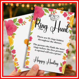  Love at First Spritz Ring Hunt Bridal Shower Game