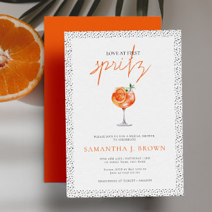 Love at First Spritz Summer Beach Bridal Shower Invitation