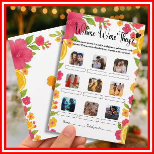 Love at First Spritz  Where Were They Bridal Game